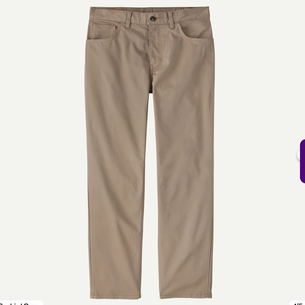 Patagonia Twill Traveler 5 pocket pants Khaki color Size 32 x 30